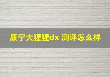 康宁大猩猩dx 测评怎么样